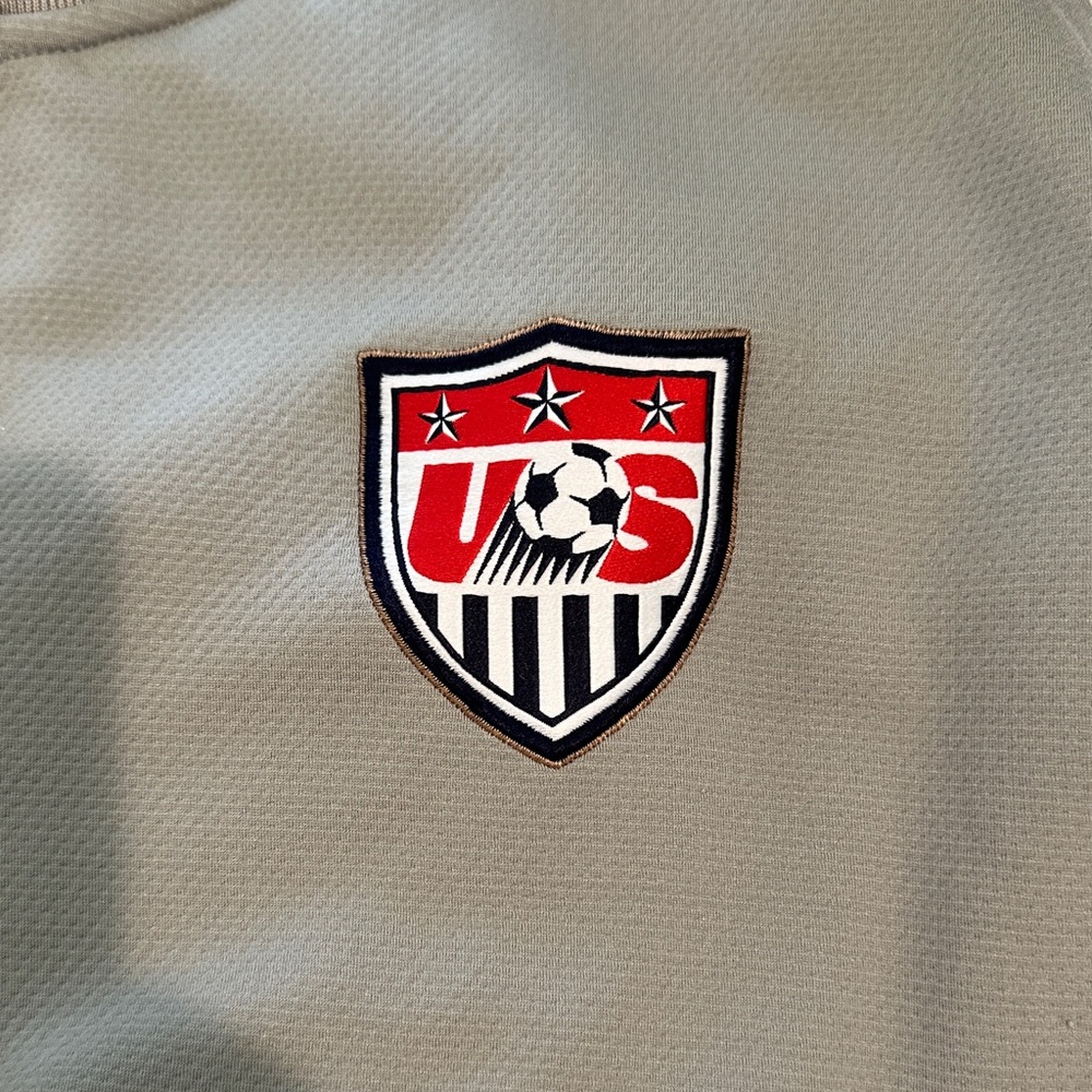 Nike Light Gray USA Soccer Quarter-Zip Therma -Fit XL - Picture 3 of 4